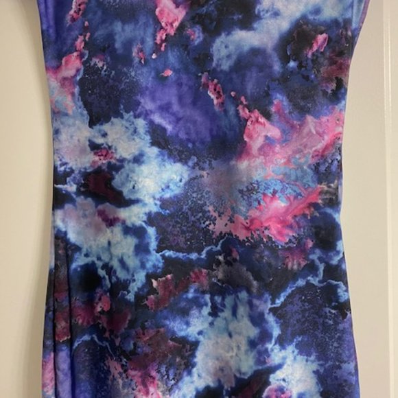 New * s/s BODY CON Stretch SEXY DRESS * BLUE Black PINK Purple STORMY SKY ~ XS S - Picture 5 of 7